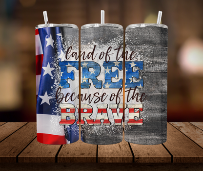 Tumbler - "land of the free"