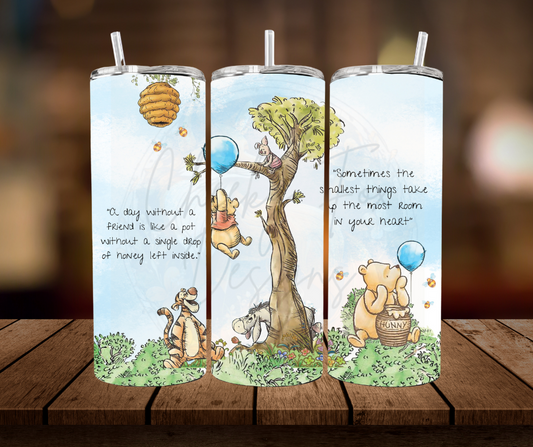 Tumbler - "pooh and friends - tree"