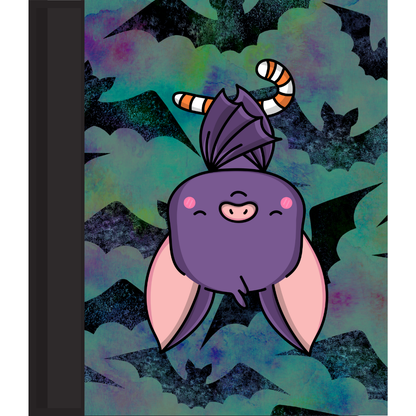 Notebook/Journal "bats teal & purple"