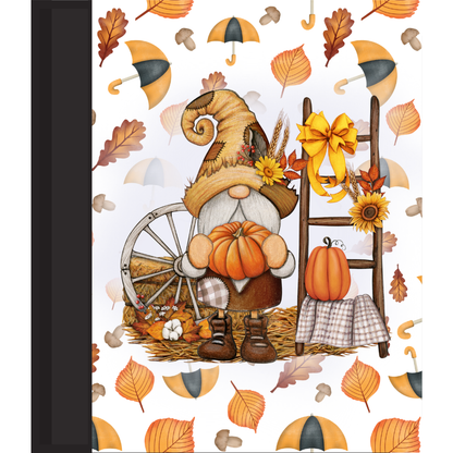 Notebook/Journal "fall gnomes & umbrellas"