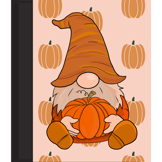 Notebook/Journal "gnome pumpkins"